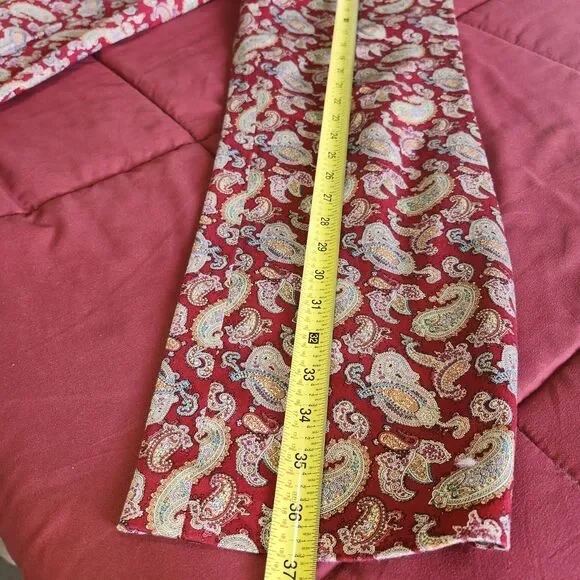 Vtg Harold's Sz 4 Paisley Pants Womens Stretch Cotton Spandex Ivy Prep 90s Y2K - Picture 9 of 10